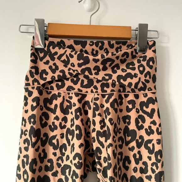 Aerie Real Me 7/8 High Waist Cross Over Offline Leopard Print Legging Sz S - Picture 3 of 6
